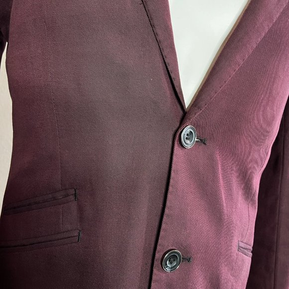 H&M Burgundy Blazer - Picture 2 of 7